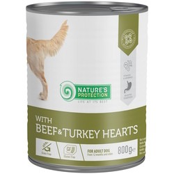 Natures Protection Adult Can Beef/Turkey Hearts 800 g 1&nbsp;шт
