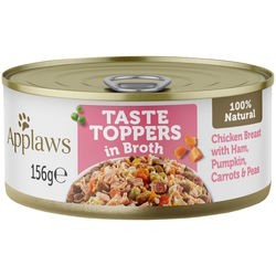 Applaws Taste Toppers Chicken Breast with Ham in Broth Tin 156 g 1&nbsp;шт