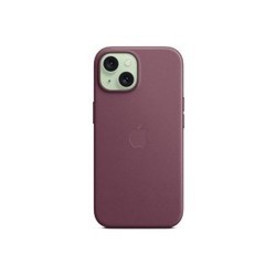Apple FineWoven Case with MagSafe for iPhone 15 Plus (бордовый)