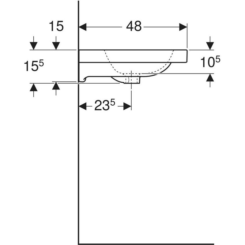 Geberit iCon Light 60 501.834.00.5 600&nbsp;мм