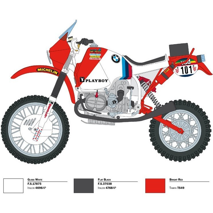 ITALERI B.M.W. R80 G/S 1000 Paris Dakar 1985 (1:9)