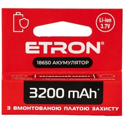 Etron Ultimate Power 1x18650  3200 mAh Protect