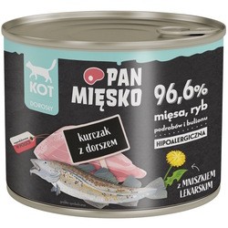 PAN MIESKO Wet Food Adult Chicken with Cod  200 g