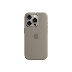 Apple Silicone Case with MagSafe for iPhone 15 Pro (коричневый)
