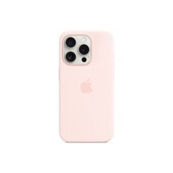 Apple Silicone Case with MagSafe for iPhone 15 Pro (розовый)