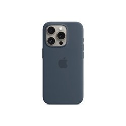 Apple Silicone Case with MagSafe for iPhone 15 Pro (синий)