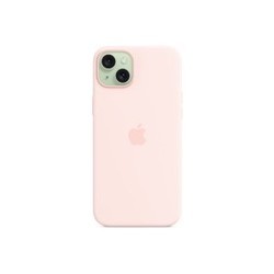 Apple Silicone Case with MagSafe for iPhone 15 Plus (розовый)