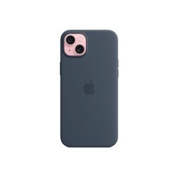 Apple Silicone Case with MagSafe for iPhone 15 Plus (синий)