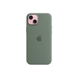 Apple Silicone Case with MagSafe for iPhone 15 Plus (зеленый)