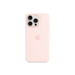 Apple Silicone Case with MagSafe for iPhone 15 Pro Max (розовый)