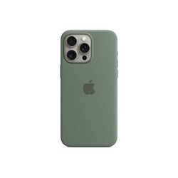 Apple Silicone Case with MagSafe for iPhone 15 Pro Max (зеленый)
