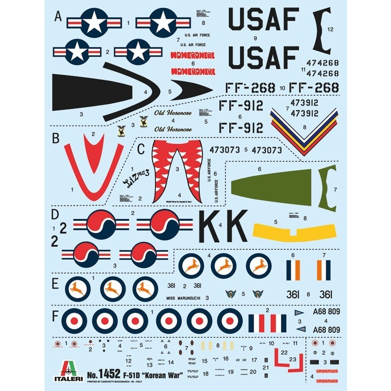 ITALERI North American F-51D Mustang Korean War (1:72)
