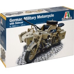 ITALERI German Military Motorcycle with Side Car (1:9)