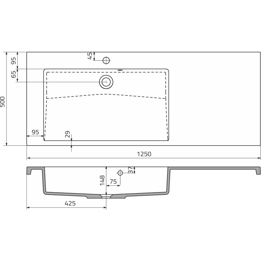 ORiSTO Brylant UME-BR-125-92-L 1250&nbsp;мм