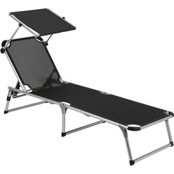 Bo-Camp Sun Lounger With Sunscreen 5 Positions