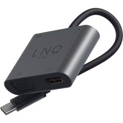 LINQ 4in1 4K HDMI Adapter with PD USB-A and VGA