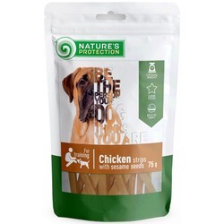 Natures Protection Snack Chicken Strips with Sesame 75 g