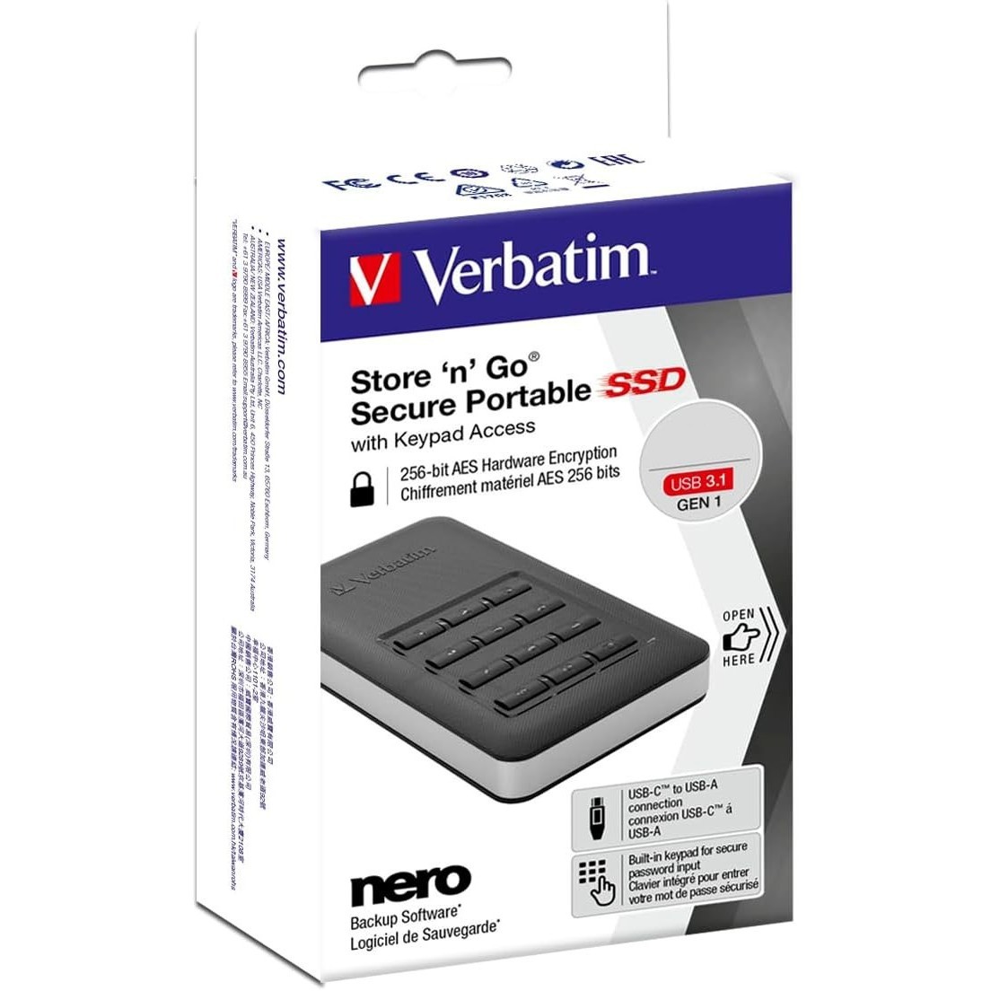 Verbatim Store n Go Secure SSD 53402 256&nbsp;ГБ