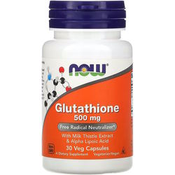 Now Glutathione 500 mg 30 cap