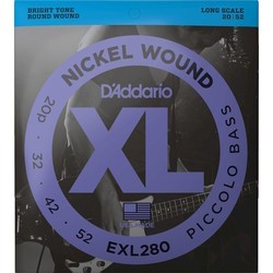 DAddario XL Nickel Wound Piccolo Bass 20-52