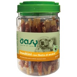 OASY Treats Duck Jerky with Rawhide Twisted Stick 350 g