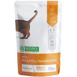 Natures Protection Sterilised Pouch Poultry\/Cranberries 100 g