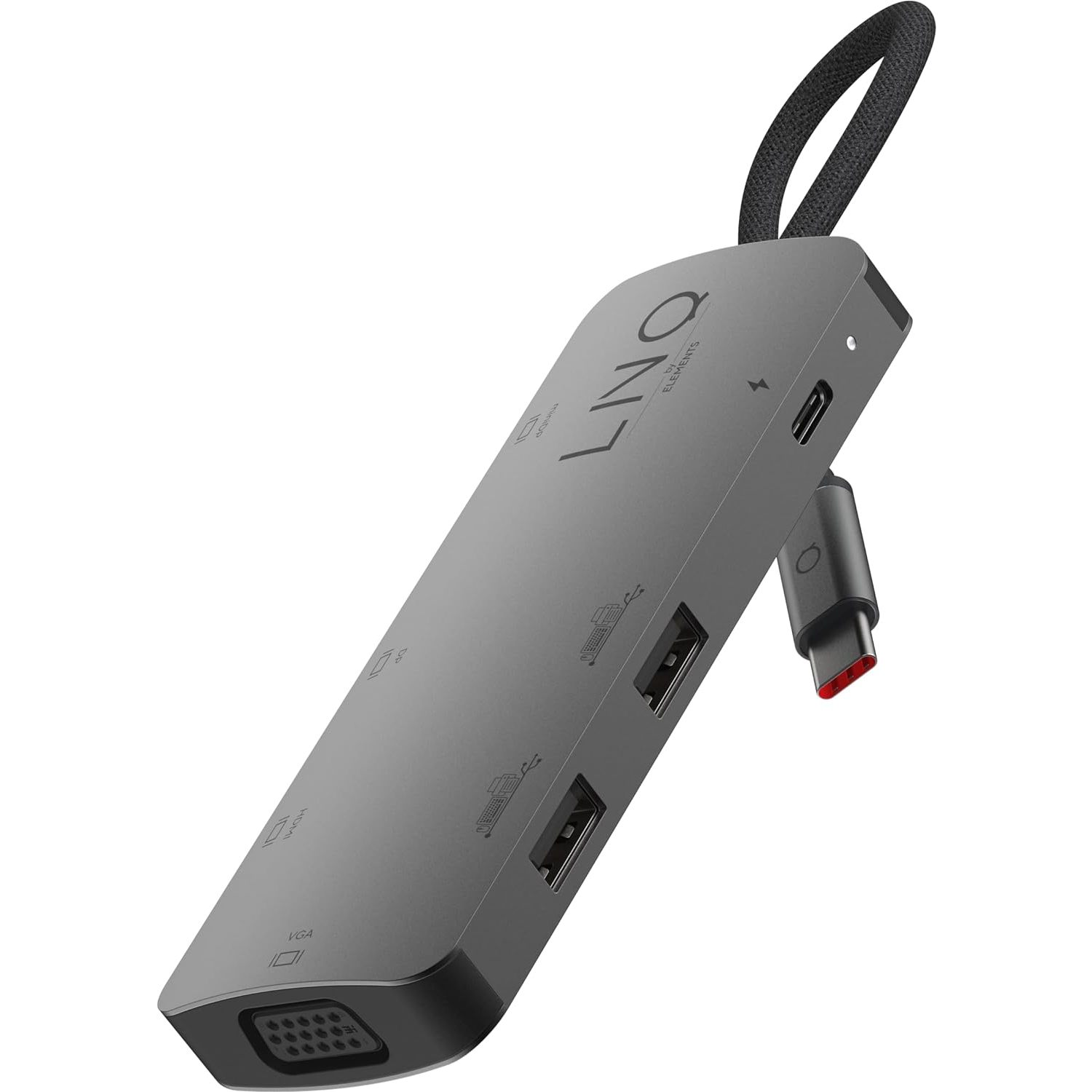 LINQ 7in1 4K Triple Display HDMI Adapter with PD and Peripheral Ports