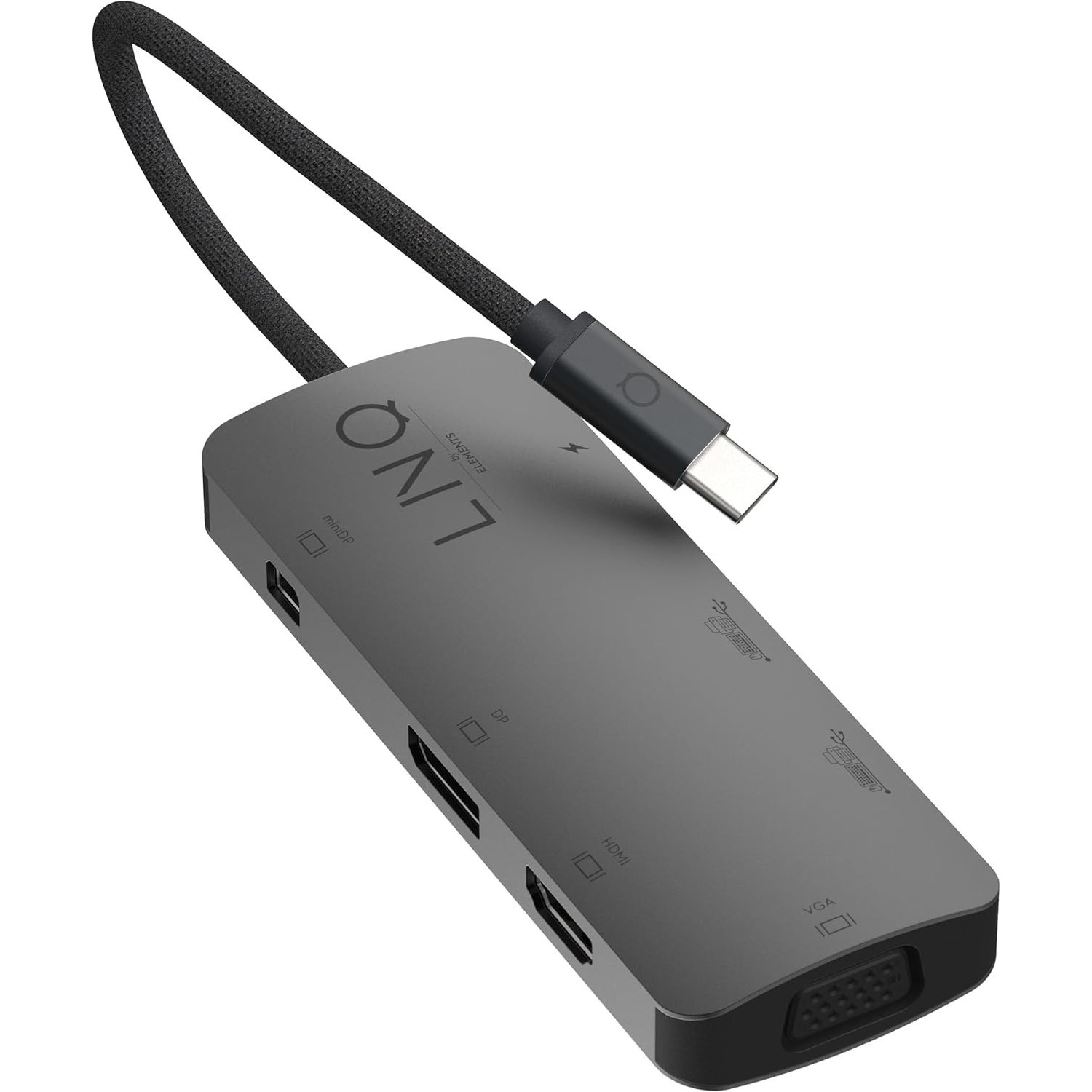 LINQ 7in1 4K Triple Display HDMI Adapter with PD and Peripheral Ports
