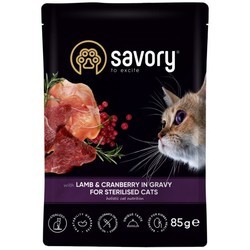 Savory Cat Sterilised Lamb\/Cranberry in Gravy 85 g