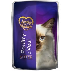 Lovely Hunter Kitten Pouch Poultry\/Veal 85 g