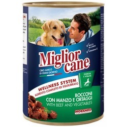 Morando Migliorcane Adult Canned Beef/Vegetables 0.4&nbsp;кг