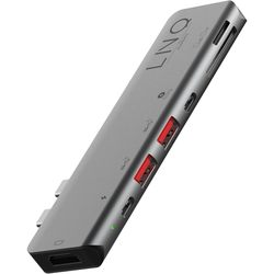 LINQ 7in2 Pro USB-C 10Gbps Multiport Hub with 4K HDMI and Thunderbolt Passthrough for MacBook