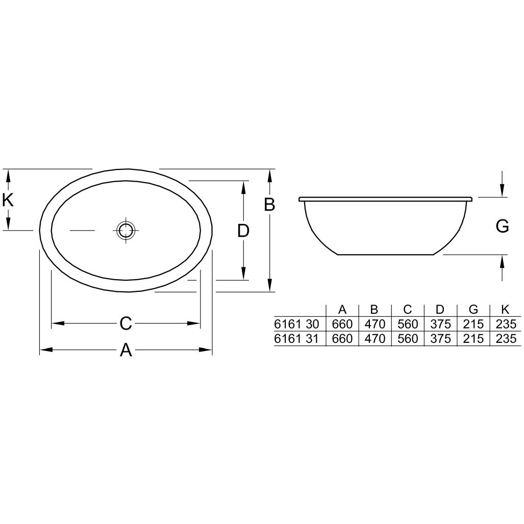 Villeroy Boch loop friends раковина 61612001