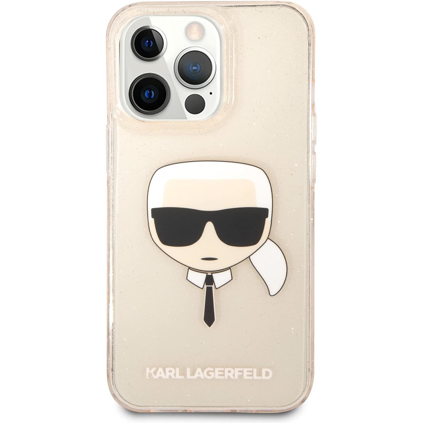 Karl Lagerfeld Glitter Karl's Head for iPhone 13\/13 Pro