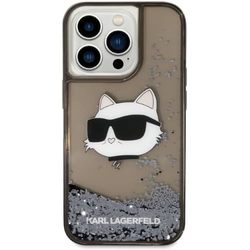 Karl Lagerfeld Glitter Choupette Head for iPhone 14 Pro Max