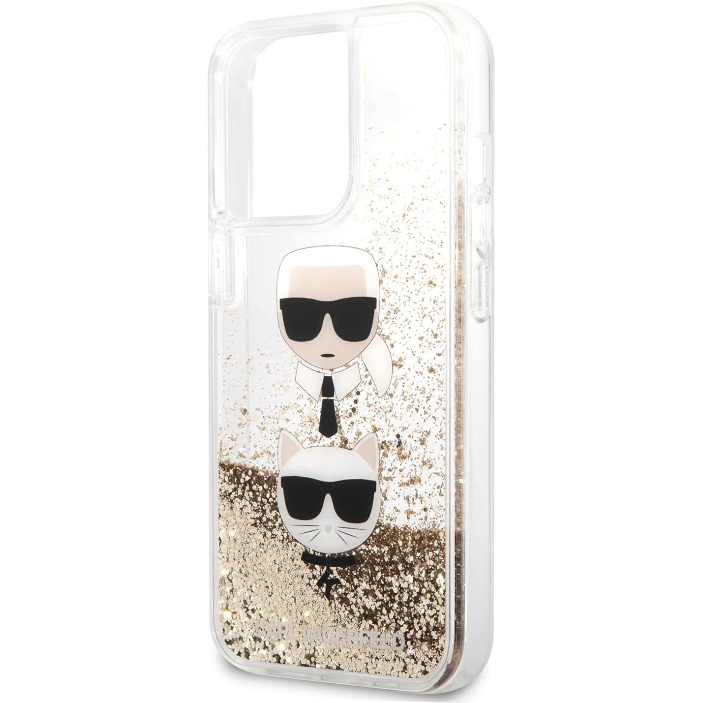 Karl Lagerfeld Liquid Glitter Karl & Choupette for iPhone 13 Pro Max