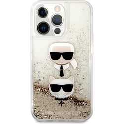 Karl Lagerfeld Liquid Glitter Karl & Choupette for iPhone 13 Pro Max