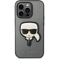 Karl Lagerfeld Saffiano Karl's Head Patch for iPhone 14 Pro Max