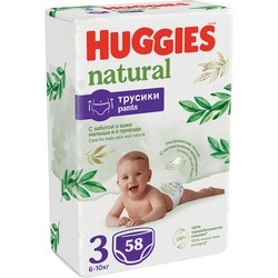 Huggies Natural Pants 3 \/ 58 pcs