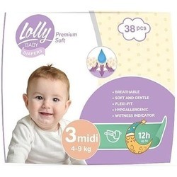 Lolly Premium Soft Diapers 3 \/ 38 pcs