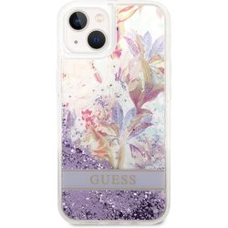 GUESS Flower Liquid Glitter for iPhone 14 Plus