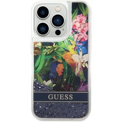 GUESS Flower Liquid Glitter for iPhone 14 Pro