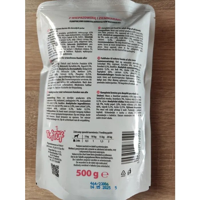 BULT Tuf Tuf Pouch Pork/Potatoes 500 g 1&nbsp;шт