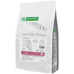 Natures Protection White Dogs Grain Free Junior All Sizes Fish 4 kg