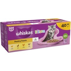 Whiskas Kitten Poultry Feasts in Jelly 40 pcs