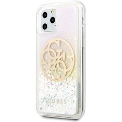 GUESS Gradient Liquid Glitter Circle Logo for iPhone 11 Pro