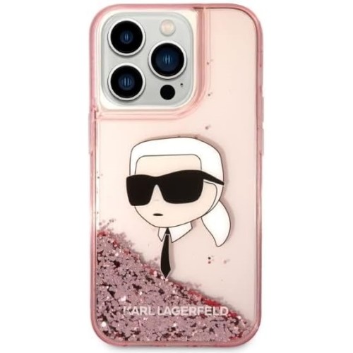 Karl Lagerfeld Glitter Karl Head for iPhone 14 Pro Max