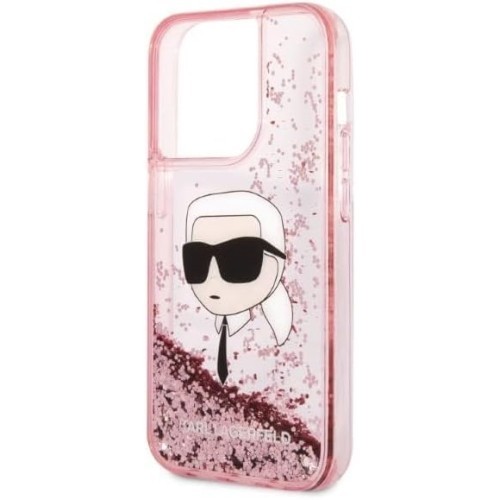 Karl Lagerfeld Glitter Karl Head for iPhone 14 Pro Max