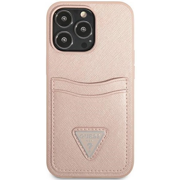 GUESS Saffiano Triangle Logo Cardslot for iPhone 13 Pro Max