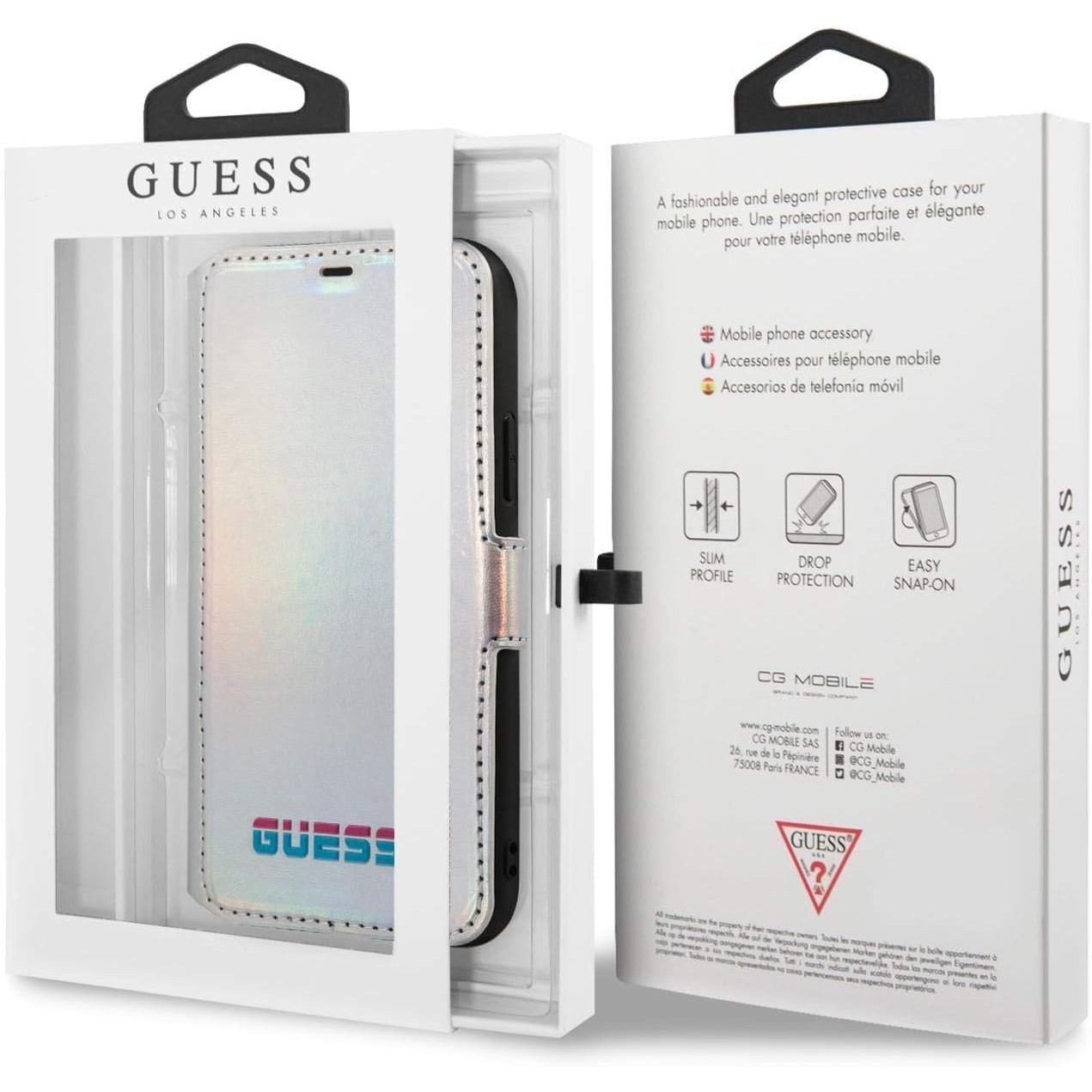 GUESS Iridescent Booktype for iPhone 11 Pro